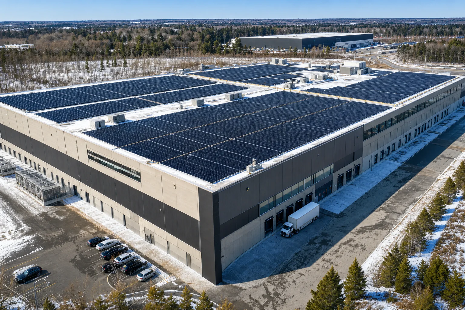 Installation solaire commerciale au Canada